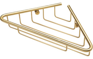 Bronte 1-Tier Corner Shower Caddy - Brushed Brass