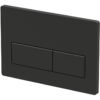 Rectangle Push Button Flushplate - Black