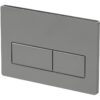 Rectangle Push Button Flushplate - Chrome