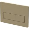 Rectangle Push Button Flushplate - Brushed Brass