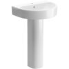 Canterbury 560x450mm 1TH Basin & Full Pedestal (Boxed)