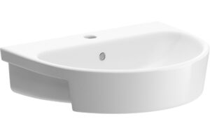Trent 495x415mm 1TH Semi Recessed Basin
