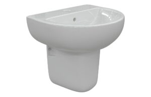 Thirlmere 450x400mm 1TH Basin & Semi Pedestal