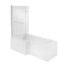 700mm L Shape/P Shape End Panel - White