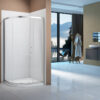 Merlyn Vivid Boost 800mm 1 Door Quadrant - Chrome