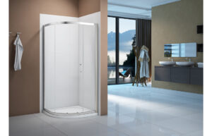 Merlyn Vivid Boost 900mm 1 Door Quadrant - Chrome