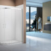 Merlyn Vivid Boost 900x800mm 2 Door Offset Quadrant - Chrome