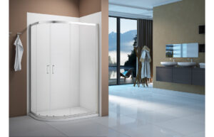 Merlyn Vivid Boost 1000x800mm 2 Door Offset Quadrant - Chrome