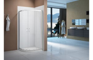 Merlyn Vivid Boost 800mm 2 Door Quadrant - Chrome