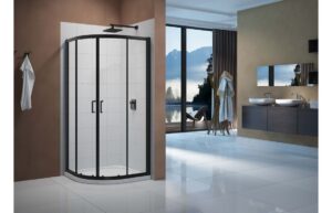 Merlyn Vivid Boost 800mm 2 Door Quadrant - Matt Black