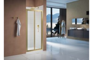 Merlyn Vivid Boost 800mm Bi-fold Door - Brushed Brass