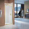 Merlyn Vivid Boost 800mm Pivot Door - Brushed Brass