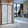 Merlyn Vivid Boost 1000mm Sliding Door - Matt Black