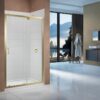 Merlyn Vivid Boost 1000mm Sliding Door - Brushed Brass