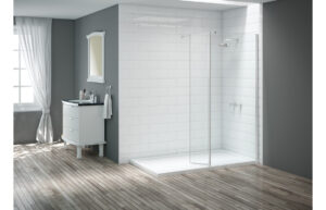 Merlyn Wetroom 400mm Swivel Panel - Chrome