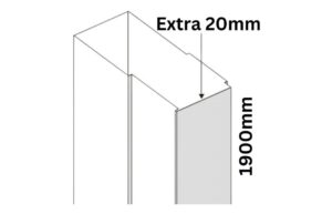Merlyn Vivid Boost Extension Profile - Brushed Brass