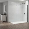 Merlyn 1600mm Wetroom Panel - Matt Black