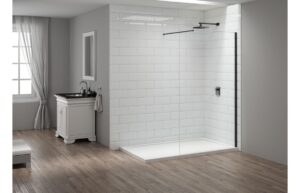 Merlyn 900mm Wetroom Panel - Matt Black