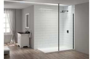 Merlyn Wetroom 3m Vertical Pole - Matt Black