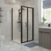 Aqua Silver 900mm Side Panel - Matt Black