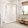Aqua Silver 1000mm Easy-Fit Sliding Door - Chrome