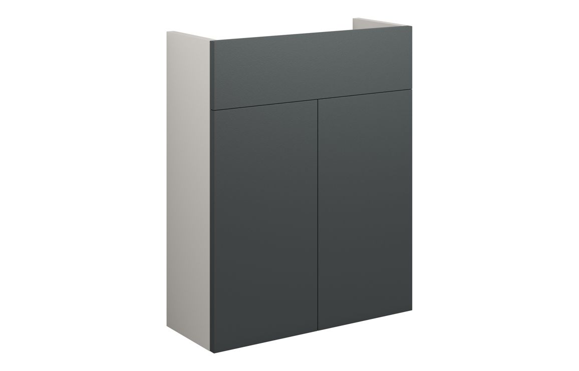 Truro 500mm Slim Basin Unit - Matt Graphite Grey (Grey Cab)