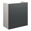 Truro 600mm Standard Basin Unit - Matt Graphite Grey (Grey Cab)