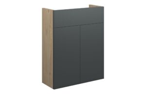Truro 500mm Slim Basin Unit - Matt Graphite Grey (Oak Cab)