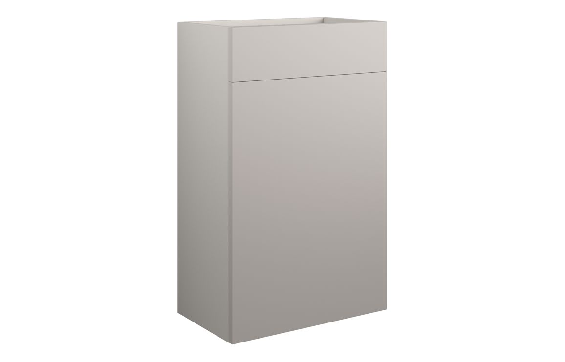 Truro 500mm Standard WC Unit - Matt Dove Grey (Grey Cab)