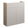 Truro 600mm Slim Basin Unit - Matt Dove Grey (Oak Cab)