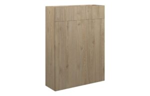 Truro 600mm Slim WC Unit - Havana Oak (Oak Cab)