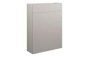 Tewin 600mm Slim WC Unit - Matt Dove Grey (Grey Cab)