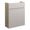 Tewin 500mm Slim Basin Unit - Matt Dove Grey (Oak Cab)