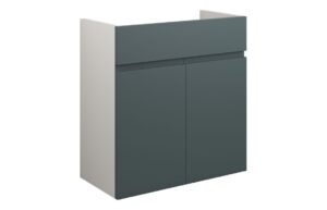 Tewin 600mm Standard Basin Unit - Matt Green Camo (Grey Cab)