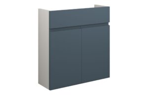 Tewin 600mm Slim Basin Unit - Matt Arley Blue (Grey Cab)