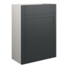 Verity 600mm Standard WC Unit - Matt Graphite Grey (Grey Cab)