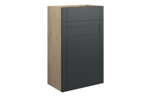 Verity 500mm Standard WC Unit - Matt Graphite Grey (Oak Cab)
