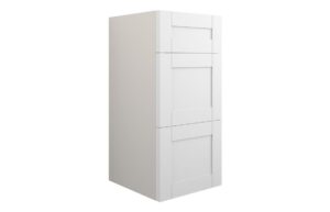 Verity 300mm Standard 3 Drawer Unit - Matt White (Grey Cab)