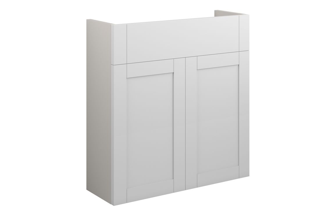 Verity 600mm Slim Basin Unit - Matt White (Grey Cab)