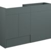 Truro 1236mm Standard Basin & WC Unit Pack - Matt Green (Grey Cab)