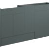 Truro 1536mm Standard Basin  WC & 1 Door Unit Pack - Matt Green (Grey Cab)