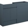 Tewin 1236mm Standard Basin & WC Unit Pack - Matt Arley Blue (Grey Cab)