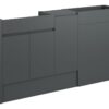 Tewin 1536mm Standard Basin  WC & 1 Door Unit Pack - Matt Graphite Grey (Grey Cab)
