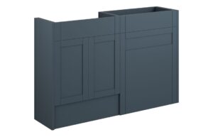 Verity 1236mm Standard Basin & WC Unit Pack - Matt Arley Blue (Grey Cab)
