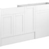 Verity 1536mm Standard Basin  WC & 1 Door Unit Pack - Matt White (Grey Cab)
