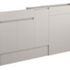 Tewin 1536mm Slim Basin  WC & 1 Door Unit Pack - Matt Dove Grey (Grey Cab)