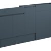 Tewin 1536mm Slim Basin  WC & 1 Door Unit Pack - Matt Arley Blue (Oak Cab)