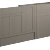 Verity 1536mm Slim Basin  WC & 1 Door Unit Pack - Matt Stone (Grey Cab)