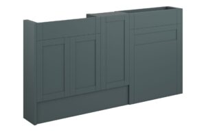 Verity 1536mm Slim Basin  WC & 1 Door Unit Pack - Matt Green Camo (Grey Cab)