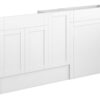 Verity 1536mm Slim Basin  WC & 1 Door Unit Pack - Matt White (Grey Cab)
